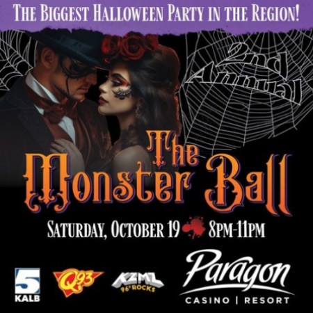 Paragon Casino Resort and Hotel Hosts Its Annual Monster Ball Celebration