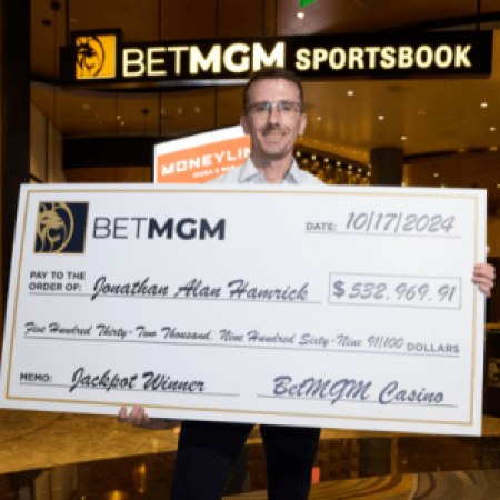 BetMGM Player Hits 2,969 Jackpot with Just a 40-Cent Bet on Slots