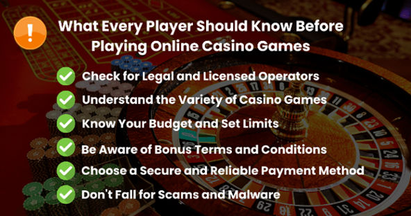 What Every Player Should Know Before
Playing Online Casino Games